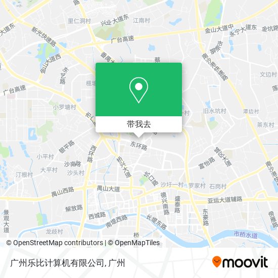 广州乐比计算机有限公司地图