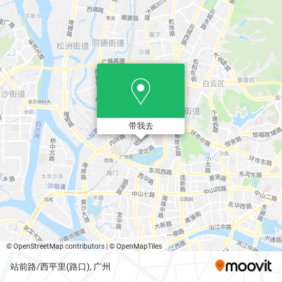 站前路/西平里(路口)地图
