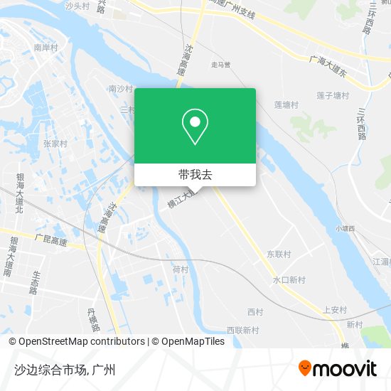 沙边综合市场地图