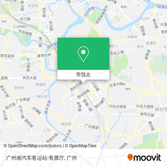 广州南汽车客运站-售票厅地图