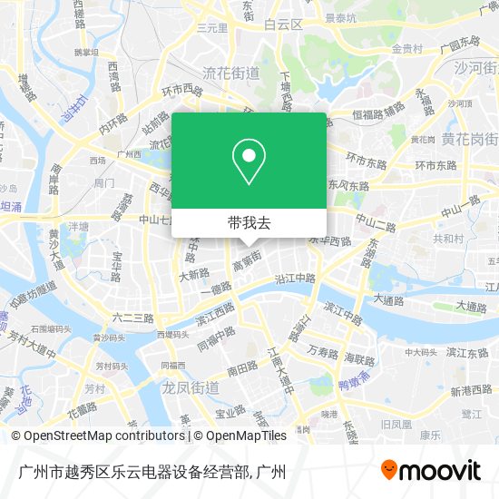 广州市越秀区乐云电器设备经营部地图