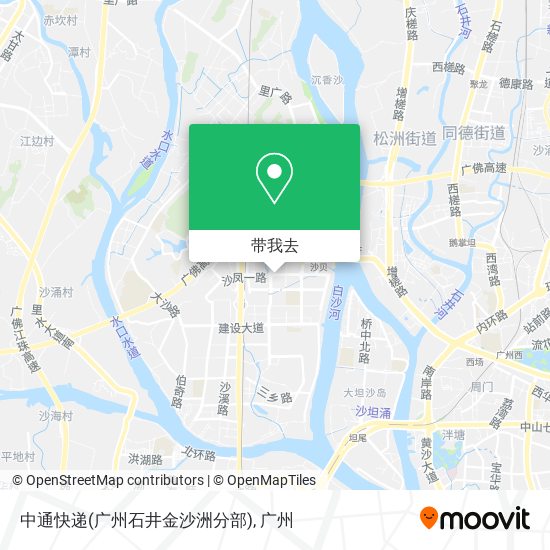 中通快递(广州石井金沙洲分部)地图