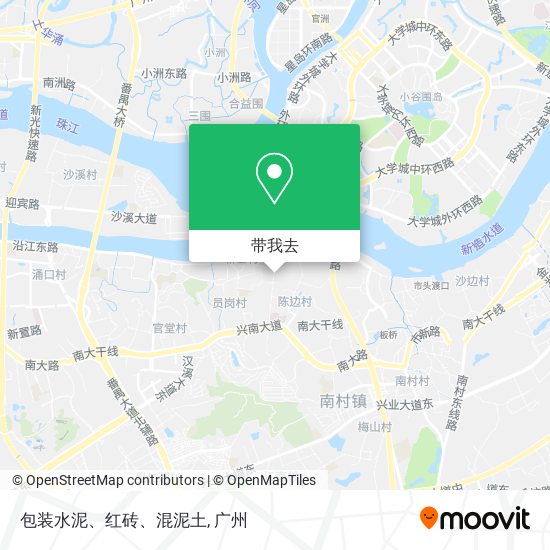 包装水泥、红砖、混泥土地图