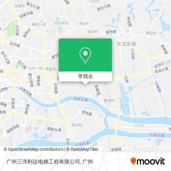 广州三洋利达电梯工程有限公司地图