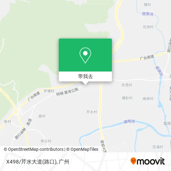 X498/芹水大道(路口)地图