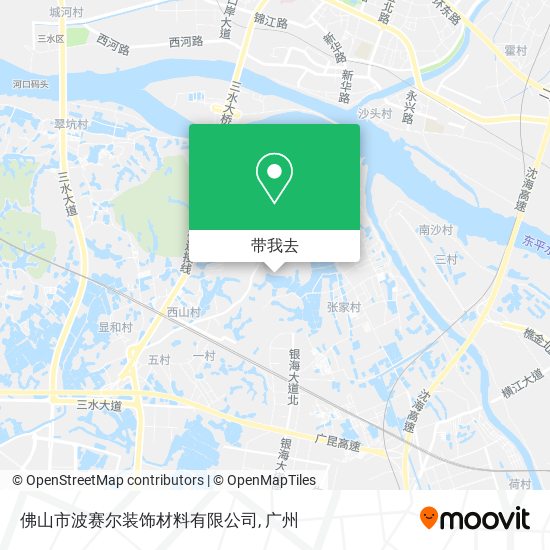 佛山市波赛尔装饰材料有限公司地图