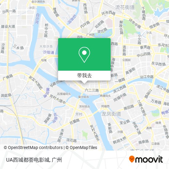 UA西城都荟电影城地图