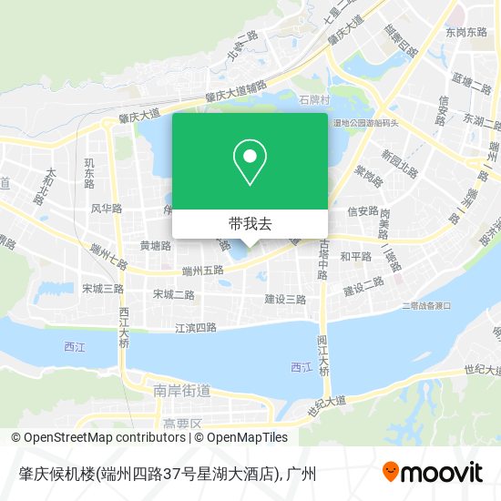 肇庆候机楼(端州四路37号星湖大酒店)地图