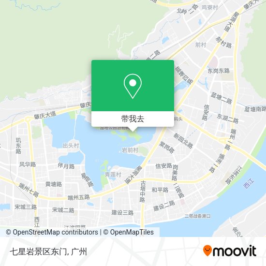 七星岩景区东门地图