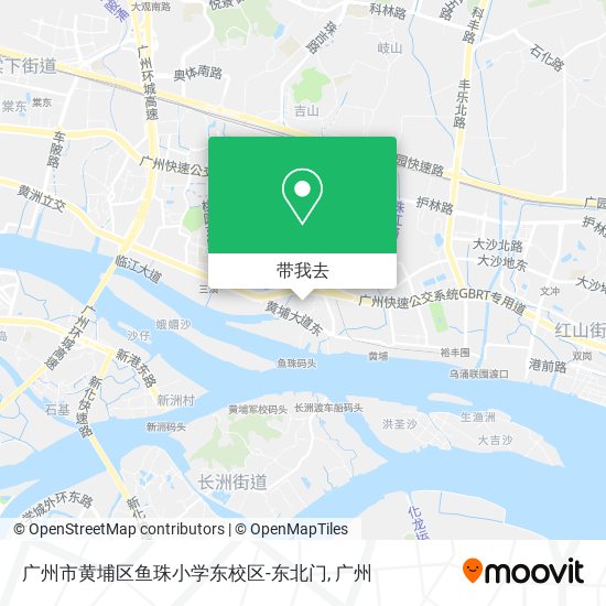 广州市黄埔区鱼珠小学东校区-东北门地图