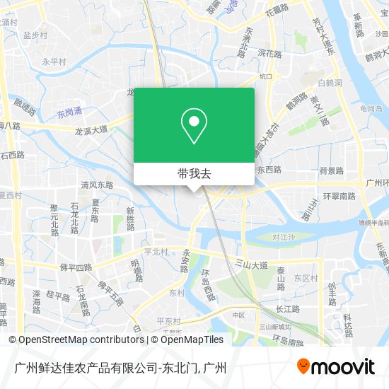 广州鲜达佳农产品有限公司-东北门地图