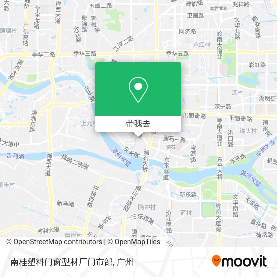 南桂塑料门窗型材厂门市部地图