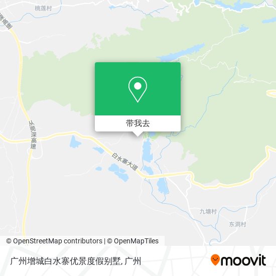 广州增城白水寨优景度假别墅地图