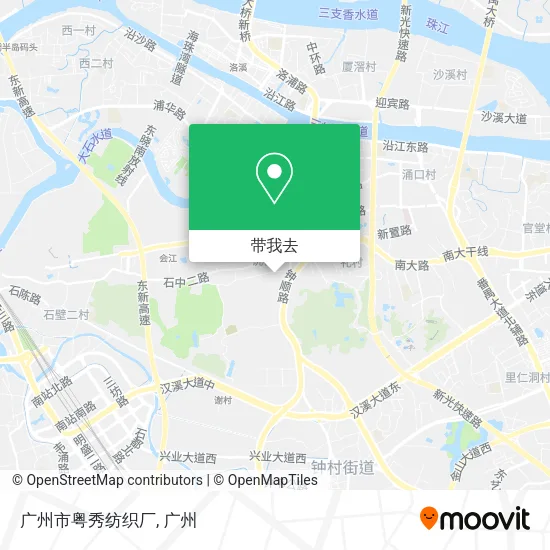 广州市粤秀纺织厂地图