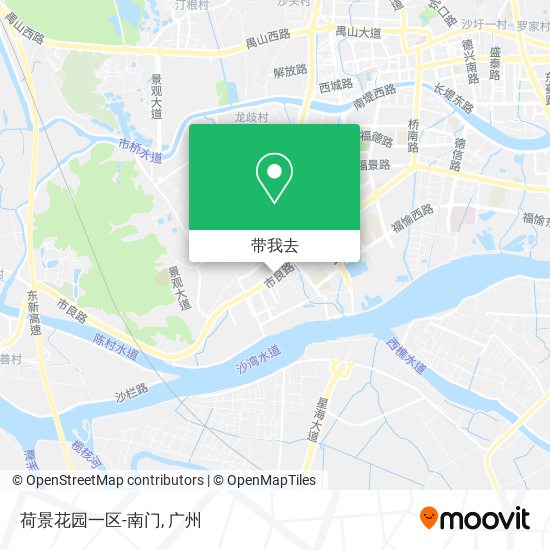 荷景花园一区-南门地图
