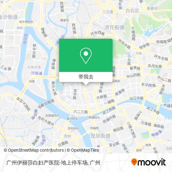 广州伊丽莎白妇产医院-地上停车场地图