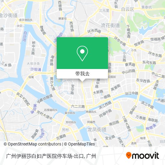 广州伊丽莎白妇产医院停车场-出口地图