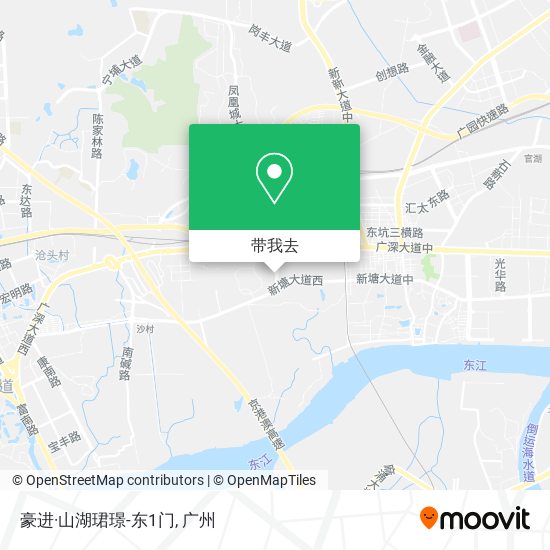 豪进·山湖珺璟-东1门地图