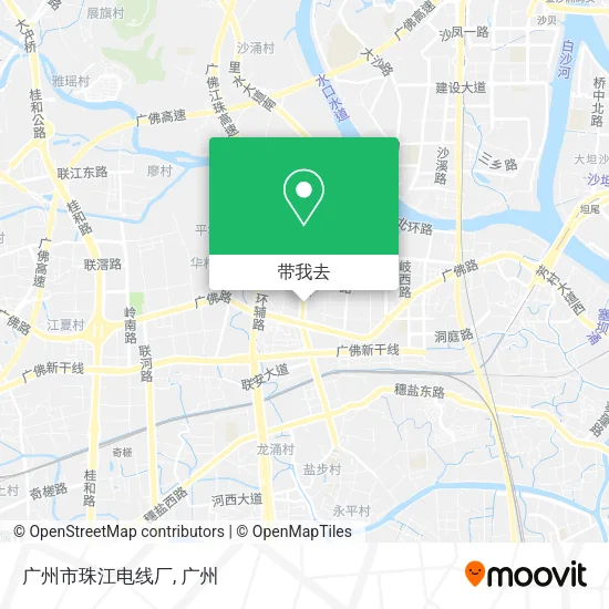 广州市珠江电线厂地图