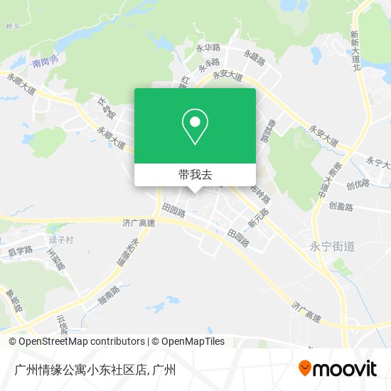 广州情缘公寓小东社区店地图
