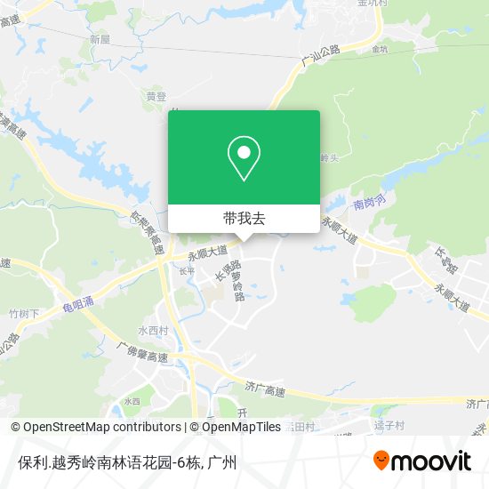 保利.越秀岭南林语花园-6栋地图