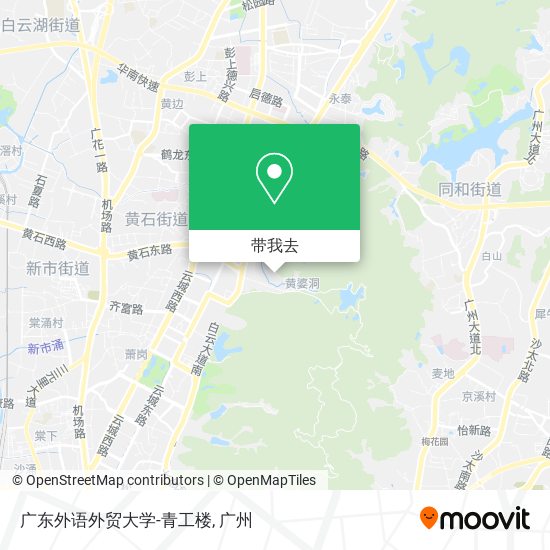 广东外语外贸大学-青工楼地图