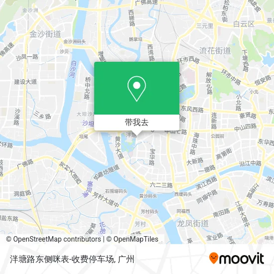 泮塘路东侧咪表-收费停车场地图