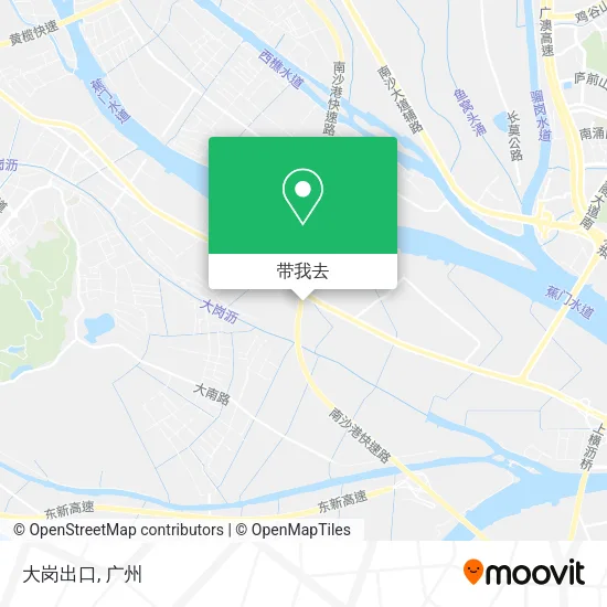 大岗出口地图