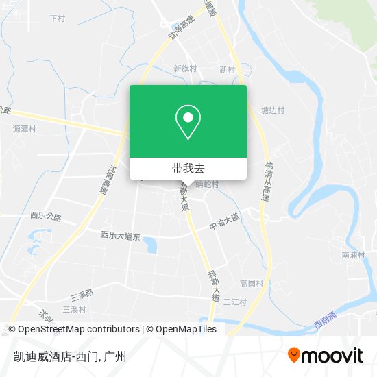凯迪威酒店-西门地图