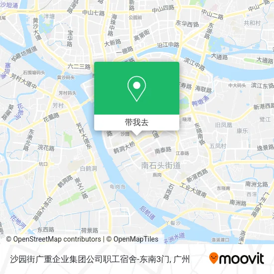 沙园街广重企业集团公司职工宿舍-东南3门地图