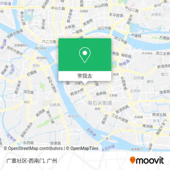 广重社区-西南门地图