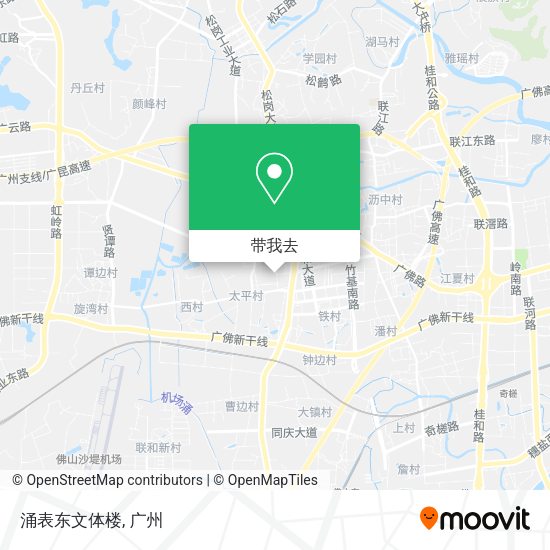 涌表东文体楼地图
