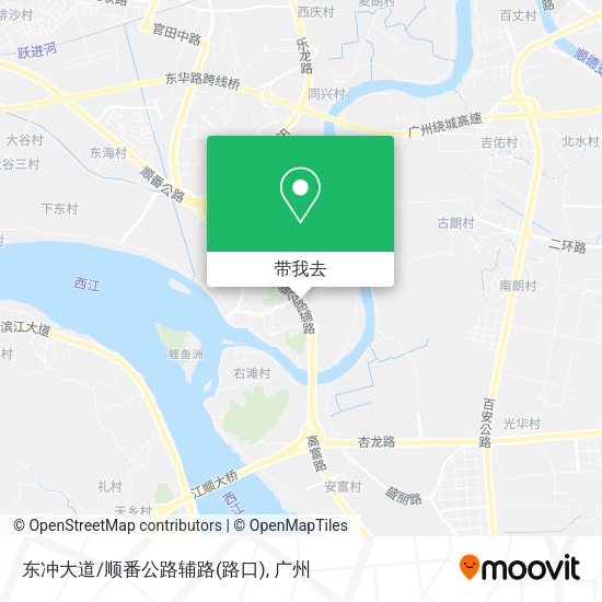 东冲大道/顺番公路辅路(路口)地图