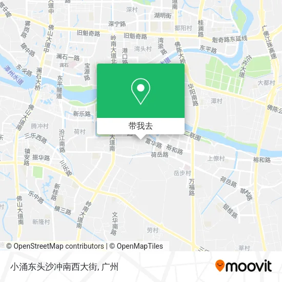 小涌东头沙冲南西大街地图