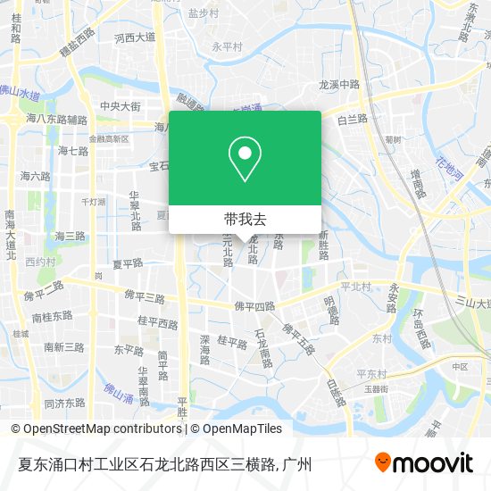 夏东涌口村工业区石龙北路西区三横路地图