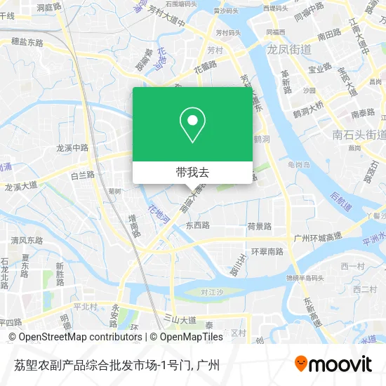 荔塱农副产品综合批发市场-1号门地图