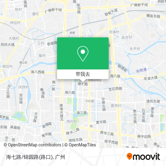 海七路/锦园路(路口)地图