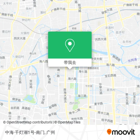 中海·千灯湖1号-南门地图