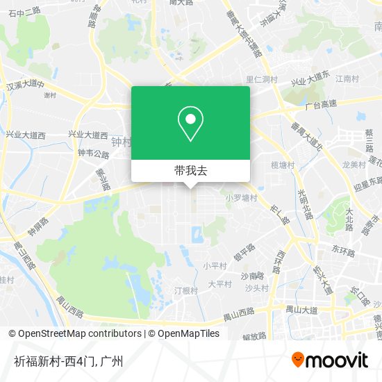祈福新村-西4门地图
