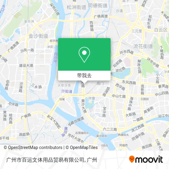 广州市百运文体用品贸易有限公司地图