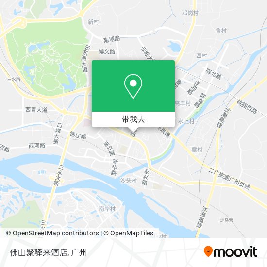 佛山聚驿来酒店地图
