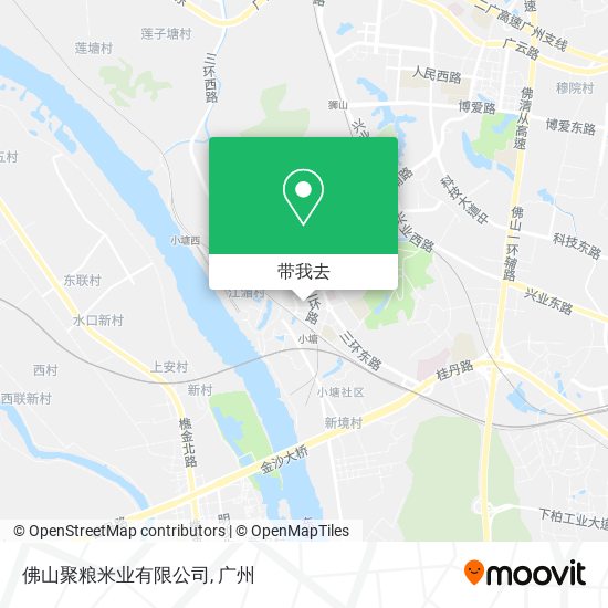 佛山聚粮米业有限公司地图