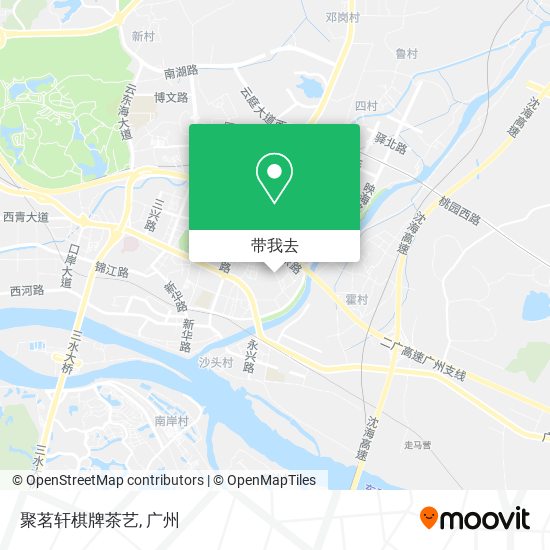 聚茗轩棋牌茶艺地图