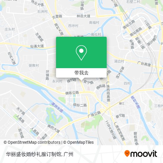 华丽盛妆婚纱礼服订制馆地图