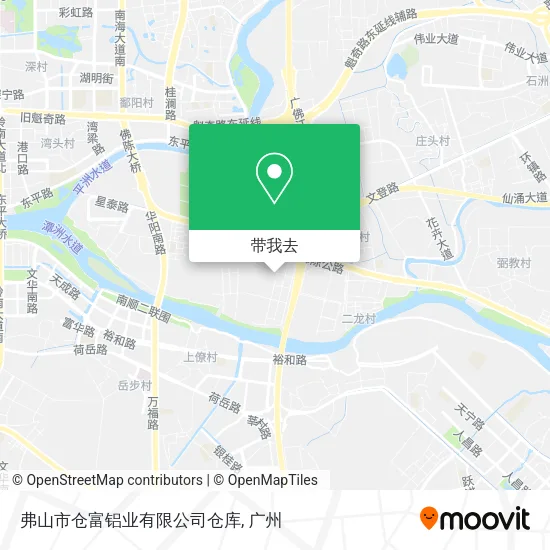 弗山市仓富铝业有限公司仓库地图