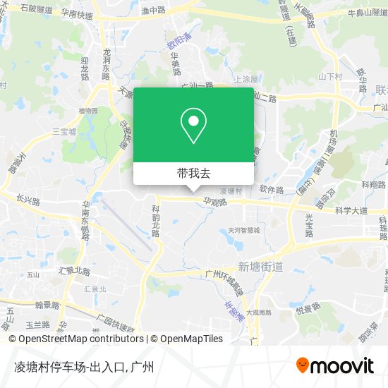 凌塘村停车场-出入口地图