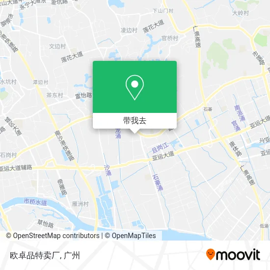 欧卓品特卖厂地图