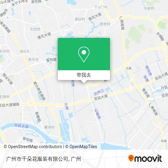 广州市千朵花服装有限公司地图