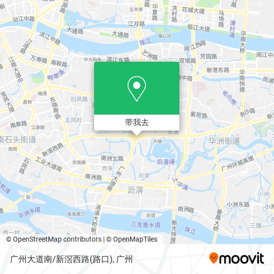 广州大道南/新滘西路(路口)地图