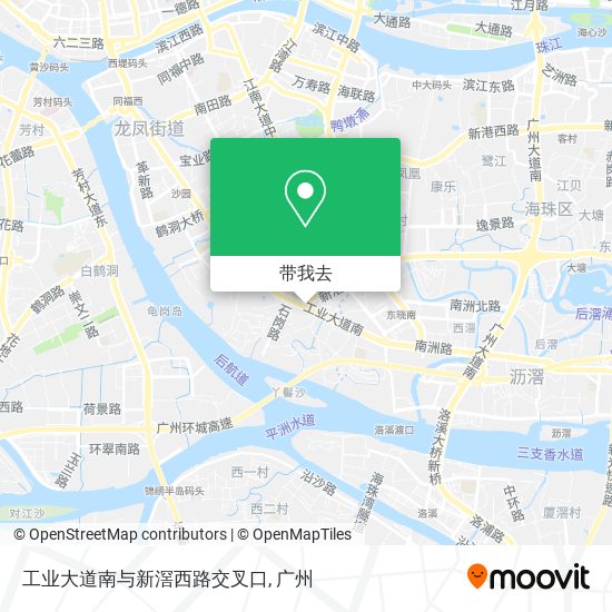 工业大道南与新滘西路交叉口地图